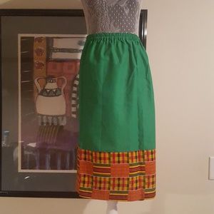 African inspired long maxi skirt